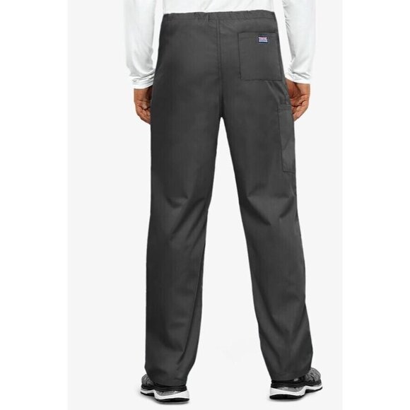 Cherokee Workwear Unisex Fit 3-Pocket Drawstring Scrub Pants - 4100 Black Small - Picture 2 of 5